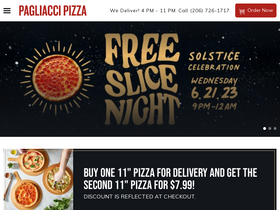 'pagliacci.com' screenshot