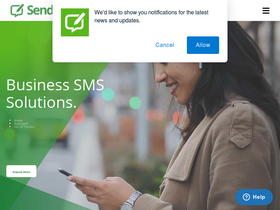 'sendhub.com' screenshot