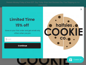 halfsiescookiecompany.com