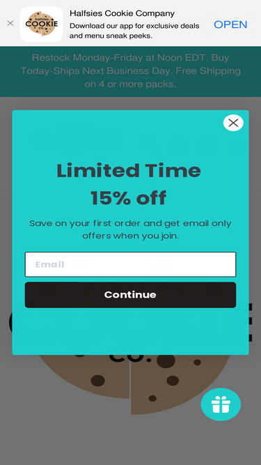 halfsiescookiecompany.com