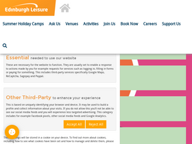 'edinburghleisure.co.uk' screenshot