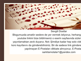 'sarkilarnotalar.blogspot.com' screenshot
