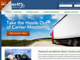 'carrier411.com' screenshot