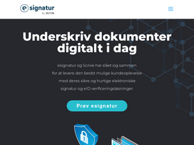 'esignatur.dk' screenshot