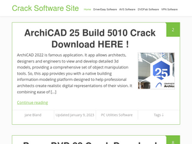 'cracksoftsite.com' screenshot