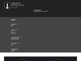 'ahmadiyya.ca' screenshot