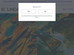 Boundary Brewing website screenshot