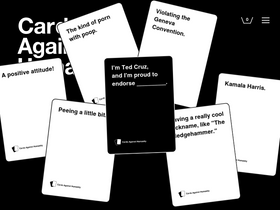 'cardsagainsthumanity.com' screenshot