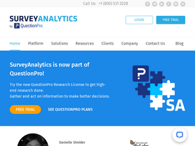 'surveyanalytics.com' screenshot
