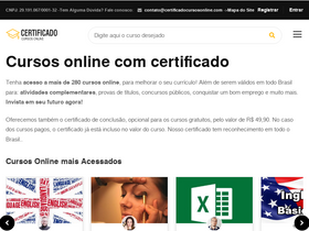 'certificadocursosonline.com' screenshot