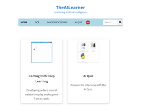 'theailearner.com' screenshot