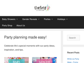 'darlingcelebrations.com' screenshot