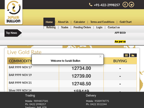 'surabibullion.com' screenshot