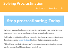'solvingprocrastination.com' screenshot