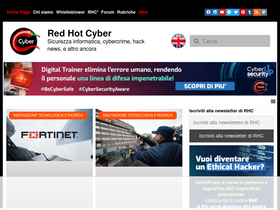 'redhotcyber.com' screenshot