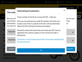 'yambits.co.uk' screenshot