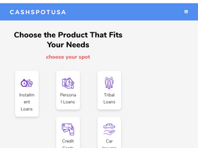 'cashspotusa.com' screenshot