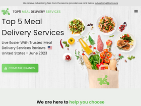 'top5mealdeliveryservices.com' screenshot
