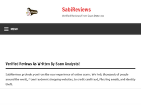 'sabireviews.com' screenshot