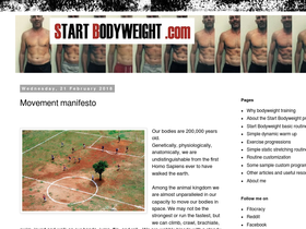'startbodyweight.com' screenshot