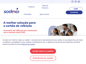 'sodexobeneficios.pt' screenshot