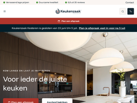 keukenzaak.nl homepage screenshot