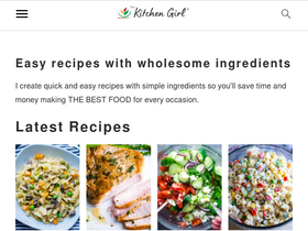 'thekitchengirl.com' screenshot