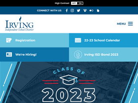 'irvingisd.net' screenshot