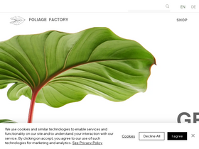'foliage-factory.com' screenshot