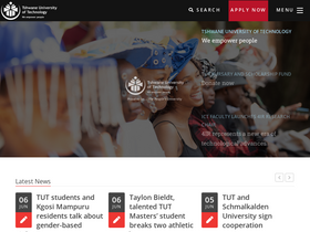 'tut.ac.za' screenshot
