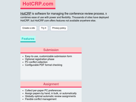 'hotcrp.com' screenshot