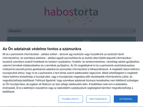 'habostorta.hu' screenshot