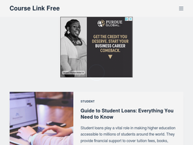 'courselinkfree.us' screenshot