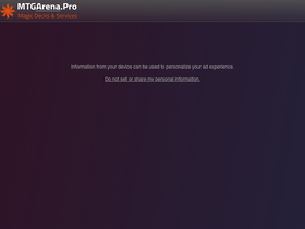 'mtgarena.pro' screenshot