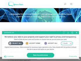 'yolainebodin.com' screenshot