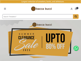 Bacca Bucci website screenshot