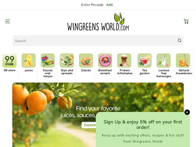 'wingreensworld.com' screenshot