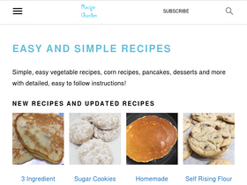 'recipe-garden.com' screenshot