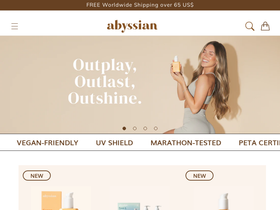 abyssianhaircare.com homepage screenshot