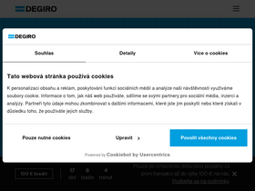 'degiro.cz' screenshot