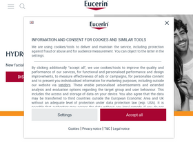 'eucerin.co.uk' screenshot