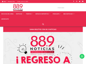 '889noticias.mx' screenshot