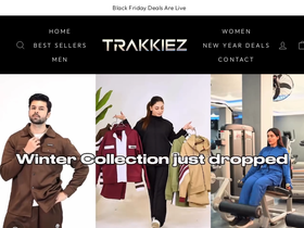 TrakkiezWear website screenshot