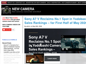 'thenewcamera.com' screenshot