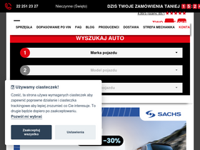 'sprzeglo.com.pl' screenshot