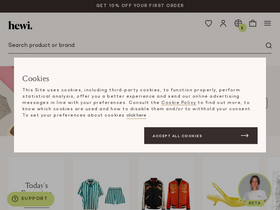 'hardlyeverwornit.com' screenshot