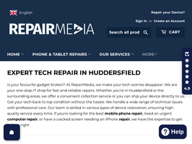 repairmedia.co.uk homepage screenshot