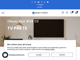 smarttvparts.com homepage screenshot