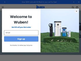 'wubenlight.com' screenshot