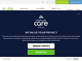 'abbvie-care.de' screenshot